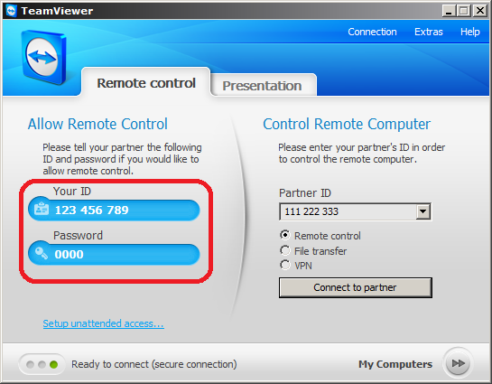 TeamViewer SCREEN Client 7